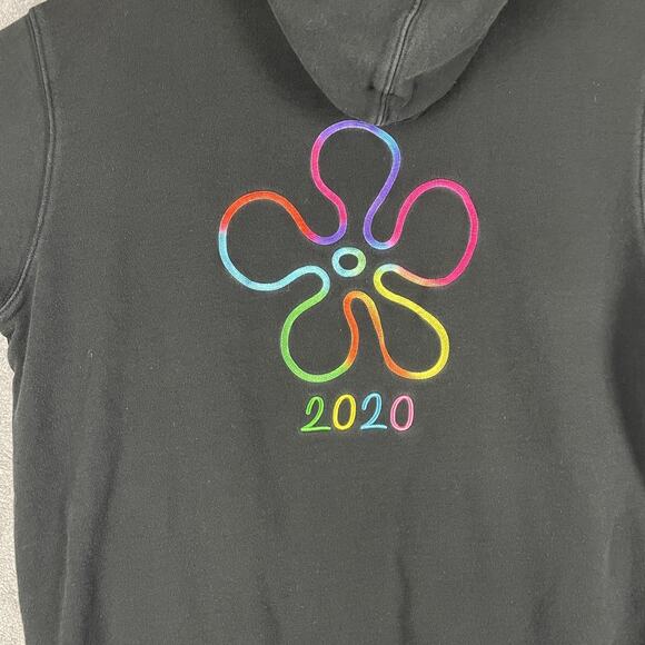 Teddy Fresh SpongeBob Hoodie Mens Large Black 2020 Embroidered Nickelodeon - Picture 10 of 13